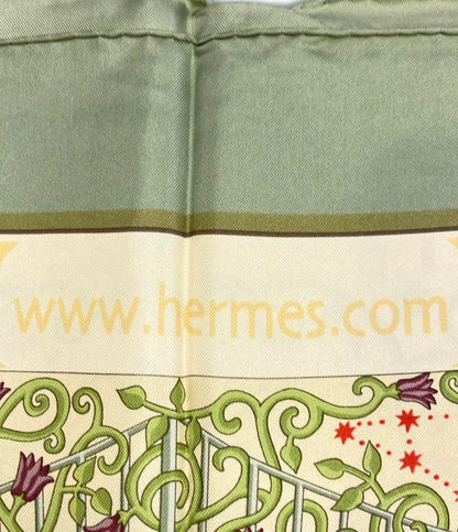 HERMES スカーフ シルク100% カレ90 世界地図 www.hermes.com レディース エルメス