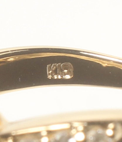 美品 リング 指輪 K18 ダイヤ0.30ct レディース