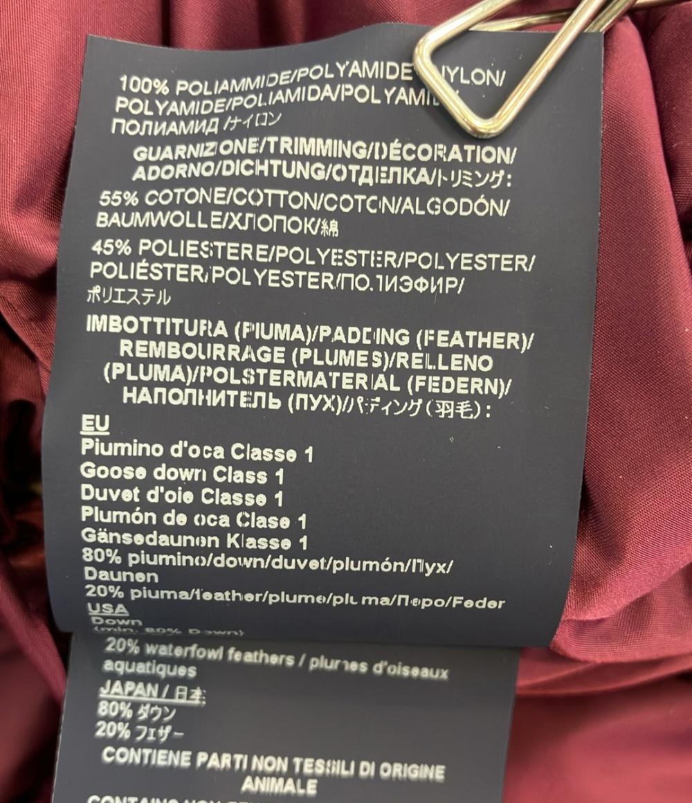 Herno ダウンコート A-shape ワインレッド インポート サテンAラインコート PI1304D-12170-4630 レディース SIZE 44 (XL) ヘルノ