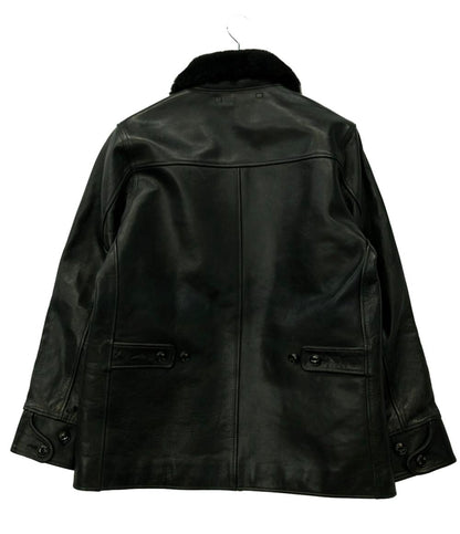 NEIGHBORHOOD レザージャケット シングル ホース ファー ボタン HUDSON 142CCNH-JKM01 S メンズ SIZE S ネイバーフッド