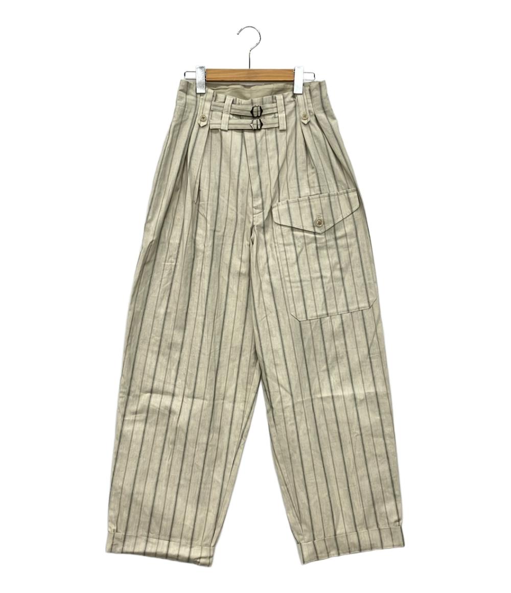 美品 ワイズ ワークパンツ ストライプ柄 レディース SIZE 2 (M) Y's
