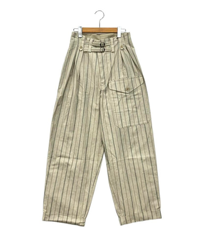 美品 ワイズ ワークパンツ ストライプ柄 レディース SIZE 2 (M) Y's