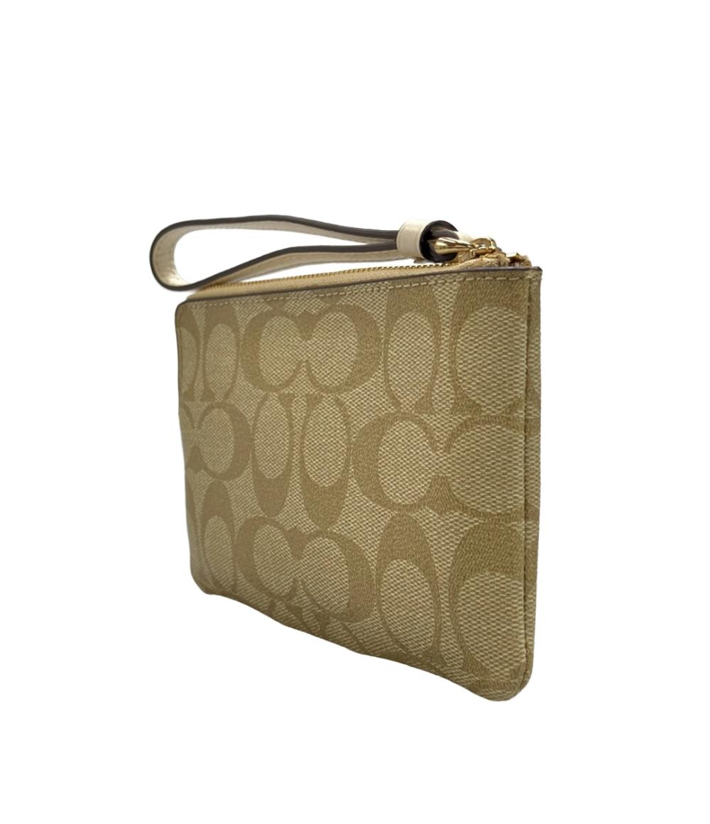 COACH ポーチ コーナー ジップ リストレット シグネチャー 58035
