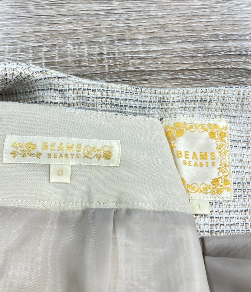 BEAMS HEART セットアップ スカートスーツ ノーカラー 43-16-0059-529 レディース SIZE 0 (XS) ビームスハート