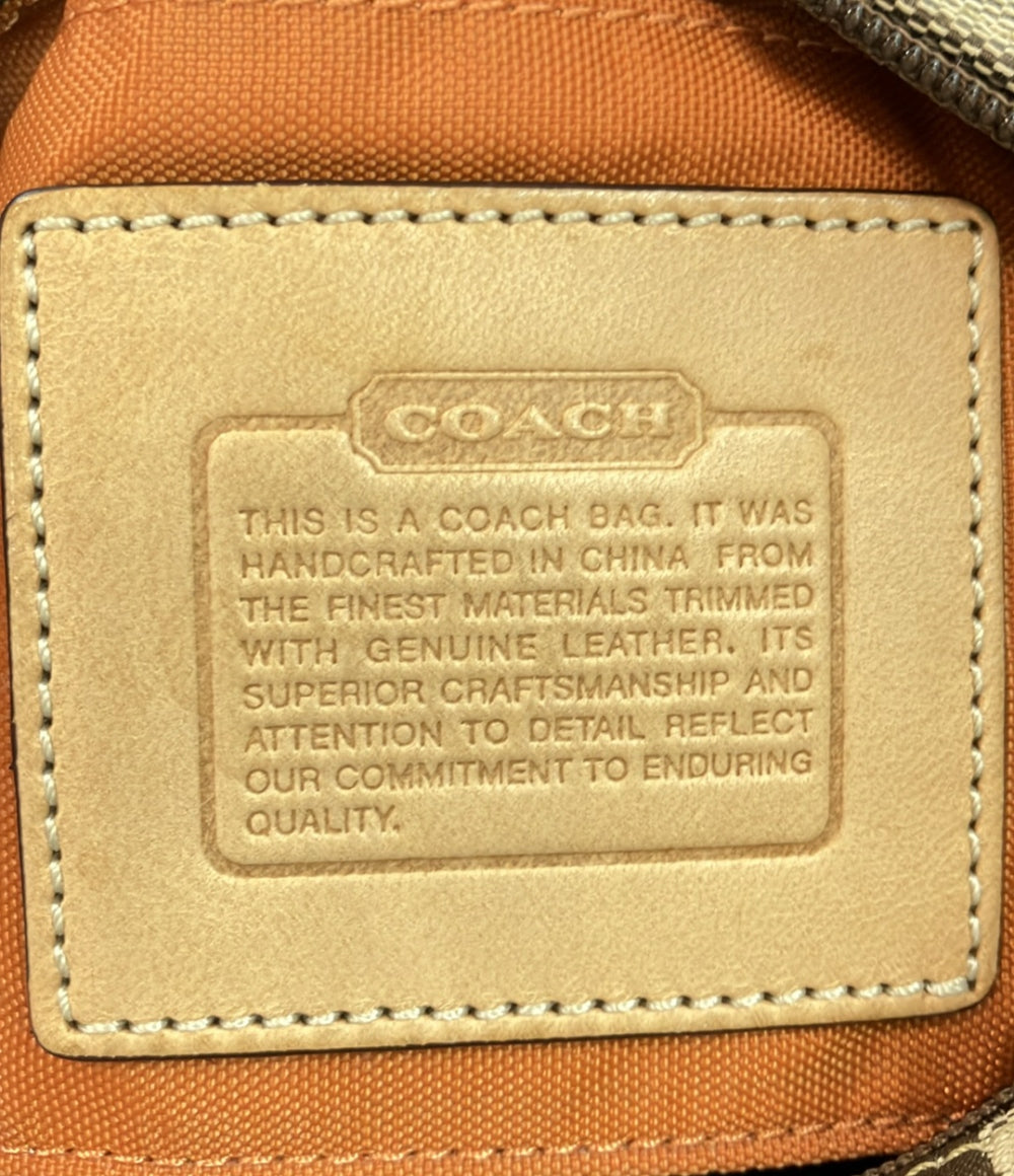 コーチ キャンバスミニハンドバッグ シグネチャー レディース COACH