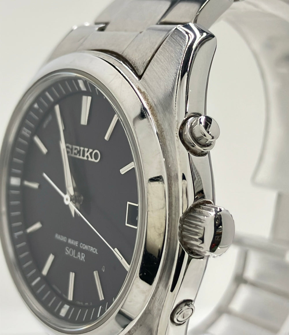 SEIKO 腕時計 ソーラー ブラック 7B24-0AN0 メンズ セイコー