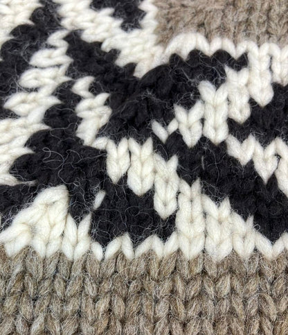 KANATA 長袖 カウチンニット ジップアップ メンズ SIZE 38 カナタ