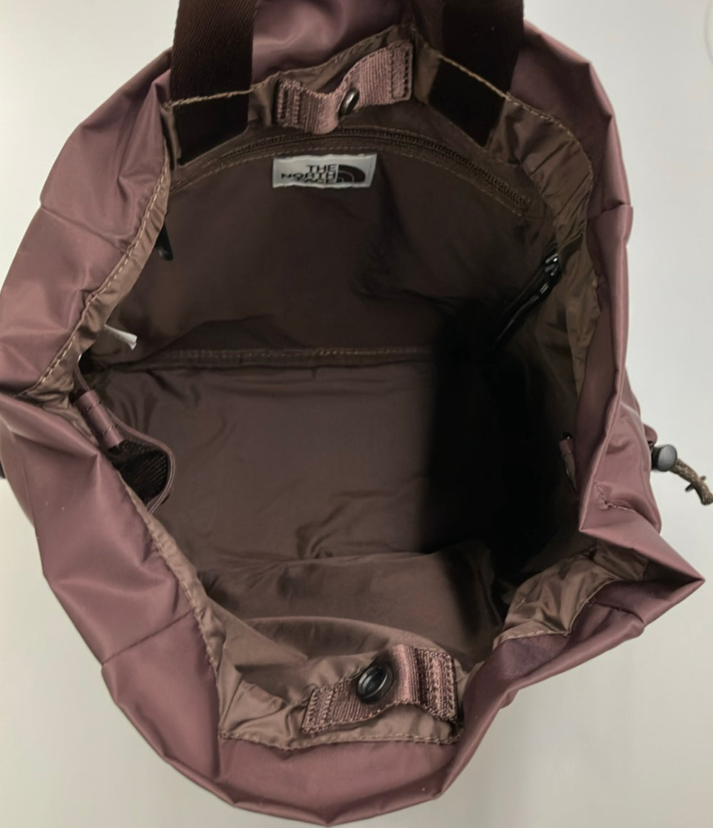 美品 THE NORTH FACE ショルダーバッグ リュック 2WAY 斜め掛け 巾着型 ナイロン レディース ザ・ノース・フェイス