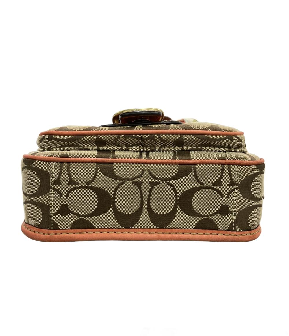 COACH コーチ　 ショルダーバッグ　キャンバス　シグネーチャ　フラップ COACH ショルダーバッグ 斜め掛け キャンバスレザー シグネチャー