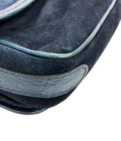 訳あり LANVIN ショルダーバッグ 肩掛け スエード レザー レディース ランバン