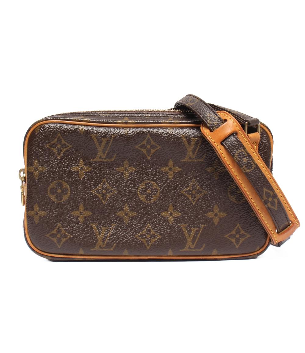 LOUIS VUITTON ショルダーバッグ 斜め掛け モノグラム ポシェット・マルリーバンドリエール M51828 レディース ルイ・ヴィトン