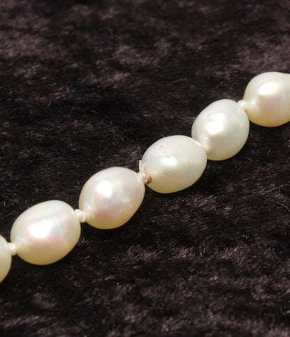 ロングネックレス 淡水パール レディース