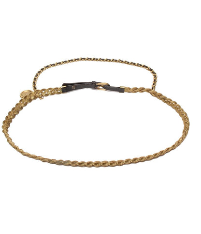 CHANEL レザー チェーンベルト COCO COIN ゴールド金具 レディース シャネル