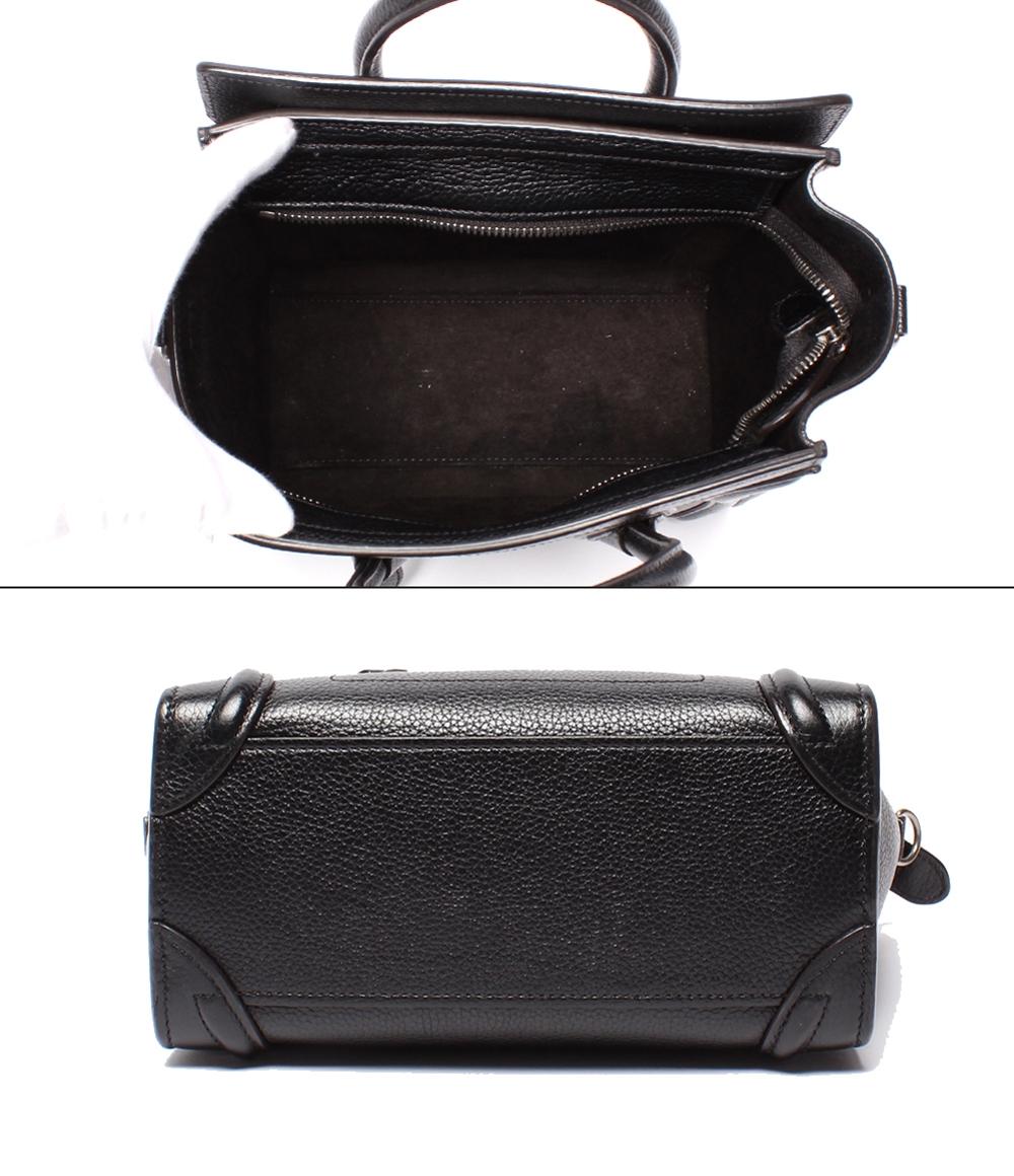 セリーヌ 2way ハンドバッグ ショルダーバッグ 斜め掛け シルバー金具