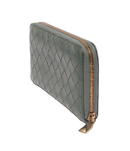 BOTTEGA VENETA ラウンドファスナー長財布 イントレチャート レディース ボッテガ・ヴェネタ