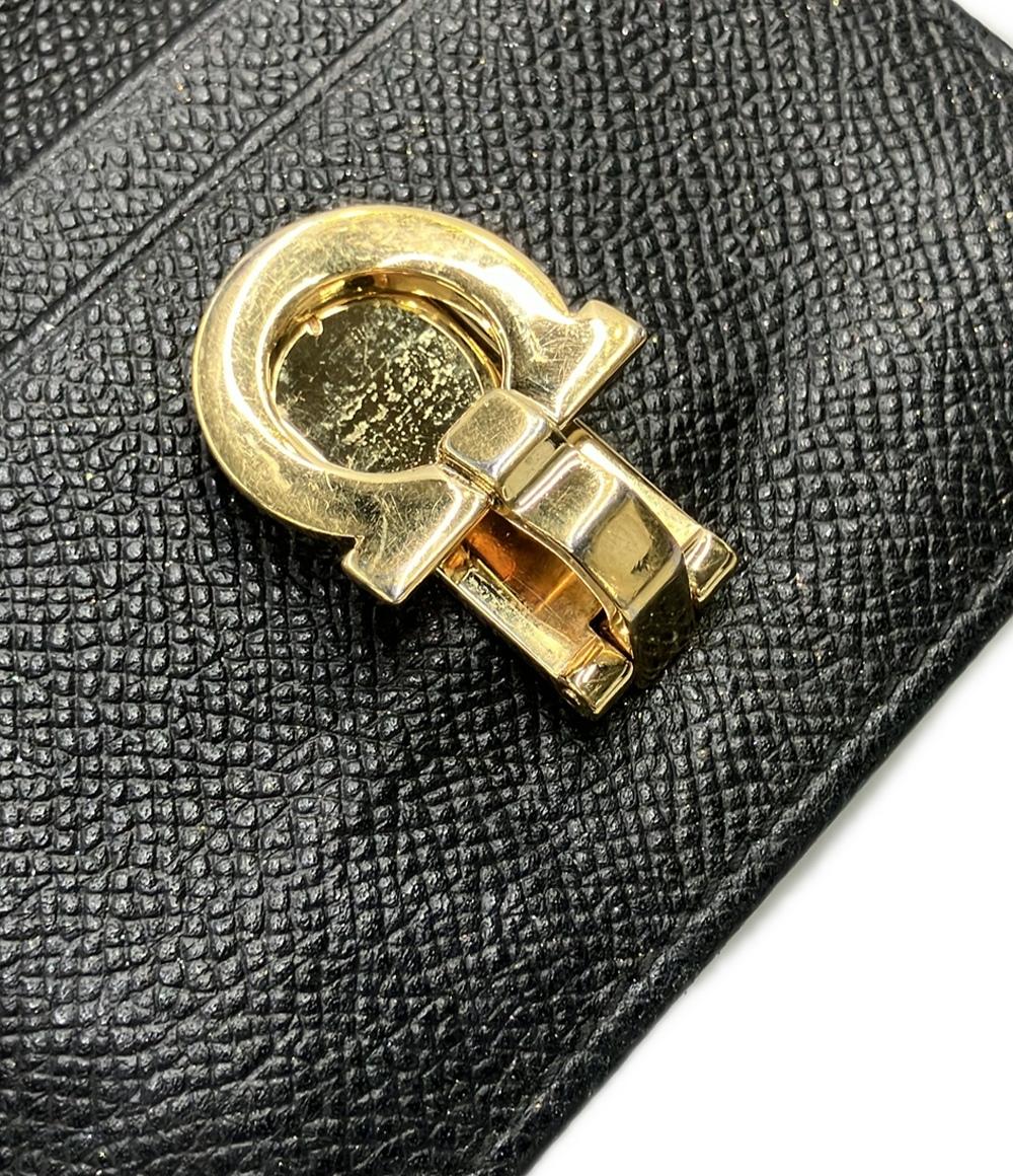 Salvatore Ferragamo カードケース 名刺入れ キーケース キーリング付き ガンチーニ 22D198 レディース サルヴァトーレフェラガモ