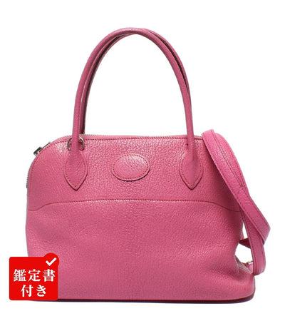 HERMES 2way ハンドバッグ ショルダーバッグ シルバー金具 □J刻印 ボリード27 レディース エルメス