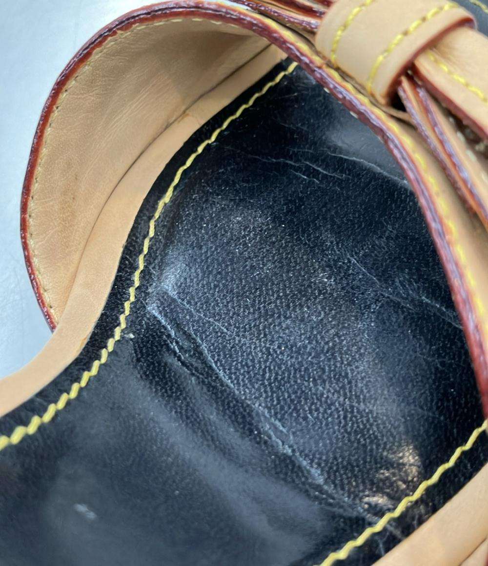 LOUIS VUITTON アンクルストラップサンダル ウェッジソール モノグラム レディース SIZE 37 1/2 (L) ルイ・ヴィトン