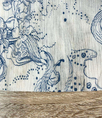 SEE BY CHLOE 長袖ワンピース プリントコットンとシルク混紡クレポンミディドレス CHS21AR00702791J34 レディース SIZE 34 (XS) シーバイクロエ