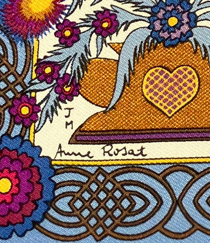 エルメス スカーフ カレ 40 シルク 100% Decoupages レディース HERMES