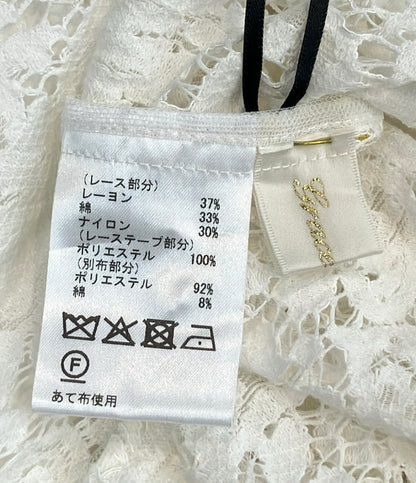 GRACE CONTINENTAL 半袖 レースポンチョ シャツ レディース SIZE 36 グレースコンチネンタル