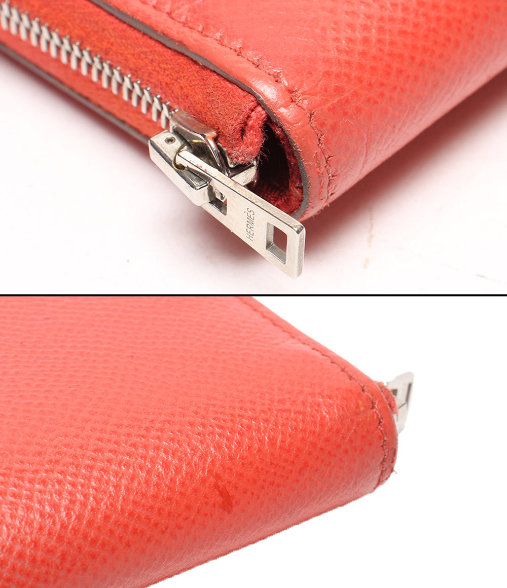 HERMES ラウンドファスナー長財布 T刻印 シルバー金具 アザップロング