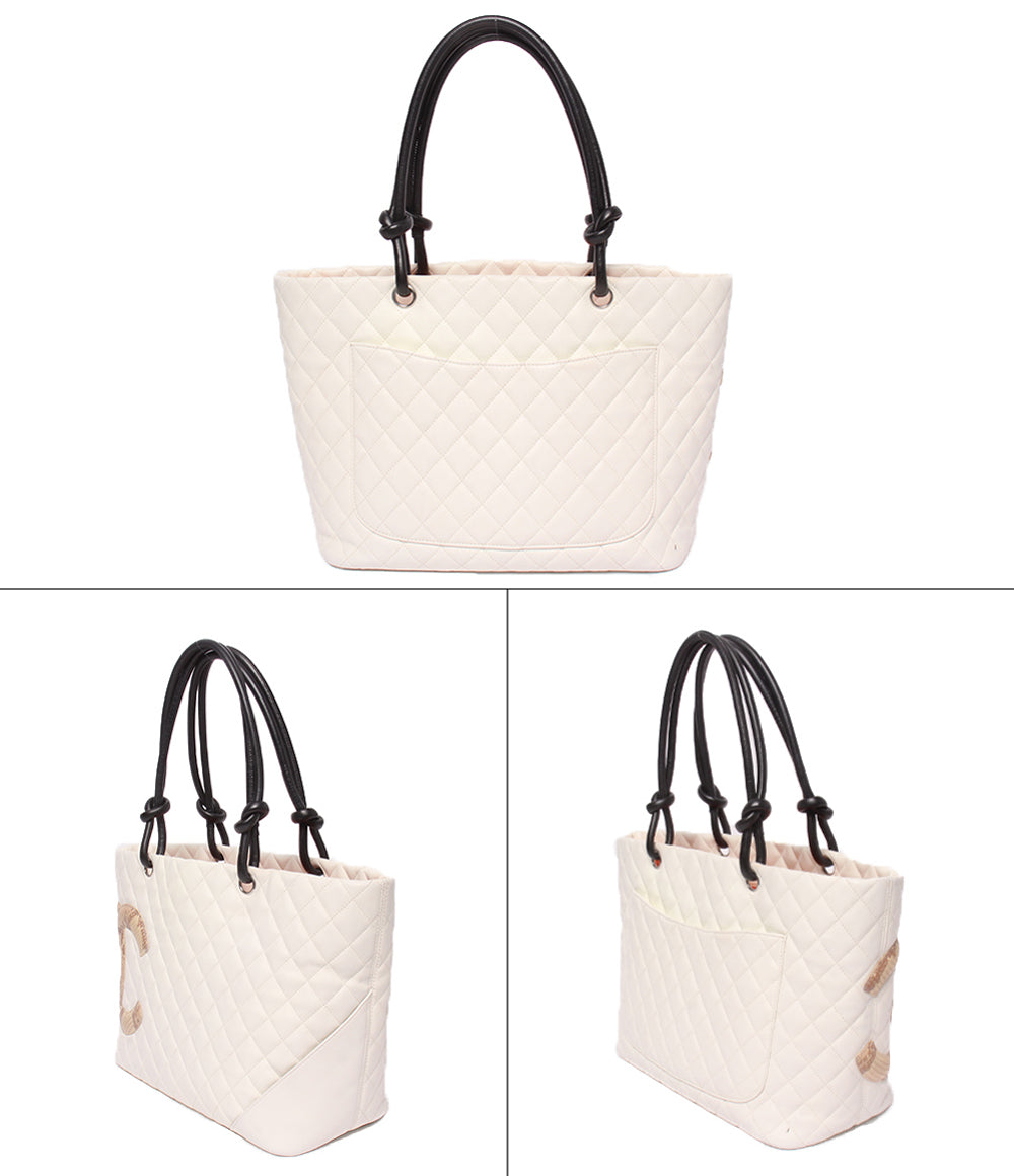 CHANEL トートバッグ ショルダーバッグ 肩掛け シルバー金具 9番台 カンボン パイソン レディース シャネル