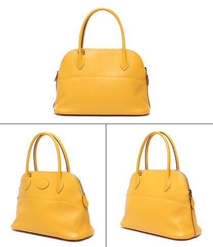 美品 HERMES 2way ハンドバッグ ショルダーバッグ 肩掛け シルバー金具 C刻印 ボリード27 レディース エルメス