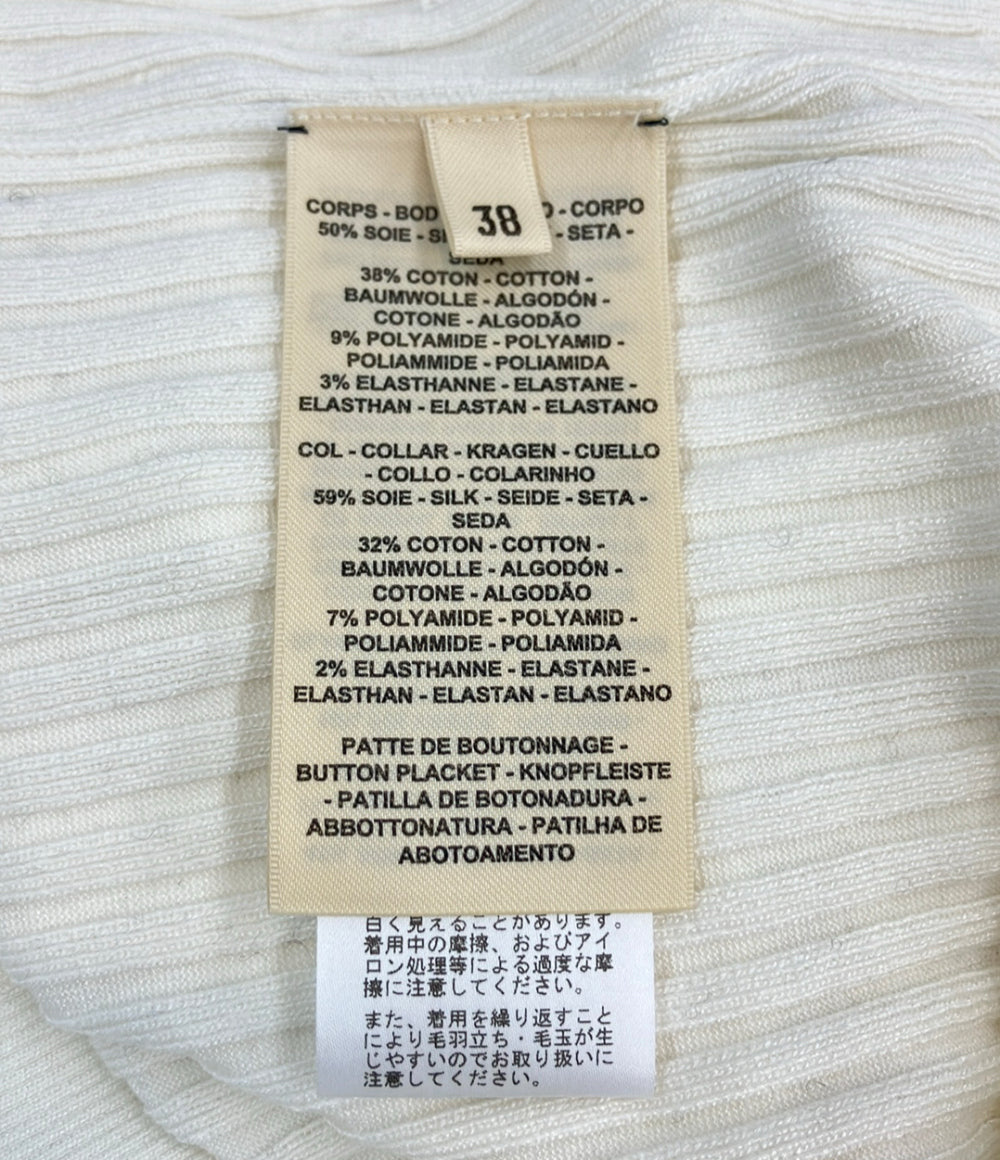 美品 HERMES 長袖カーディガン H6E2738DI レディース SIZE 38 (M) エルメス