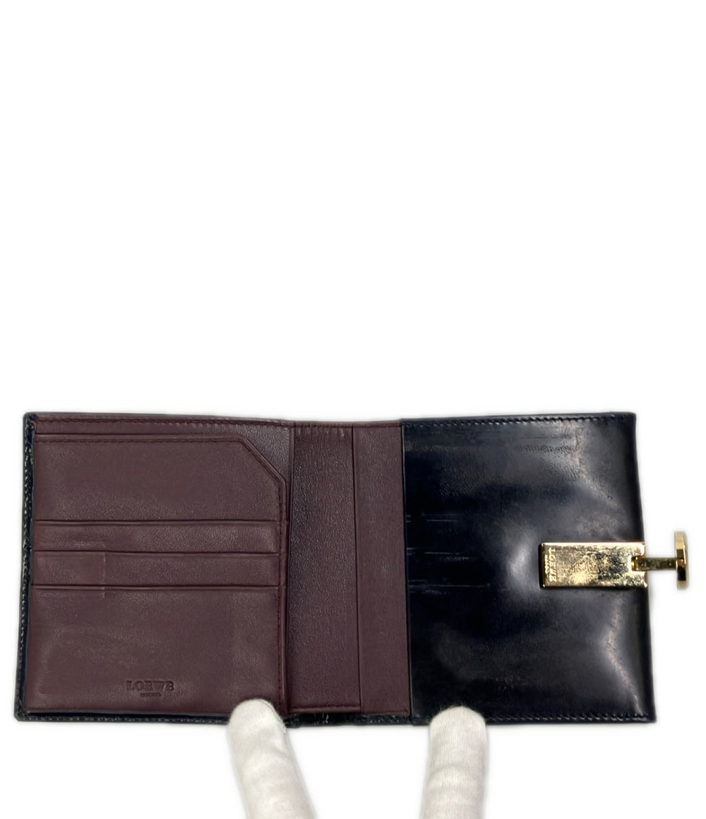 LOEWE ダブルホック 二つ折り財布 レディース ロエベ