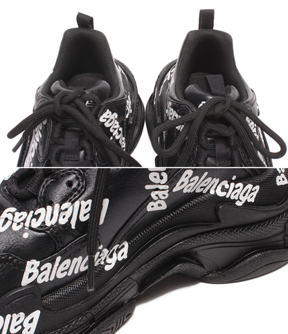 美品 BALENCIAGA ローカットスニーカー 厚底 Triple S LOGO レディース メンズ SIZE 25.0 バレンシアガ