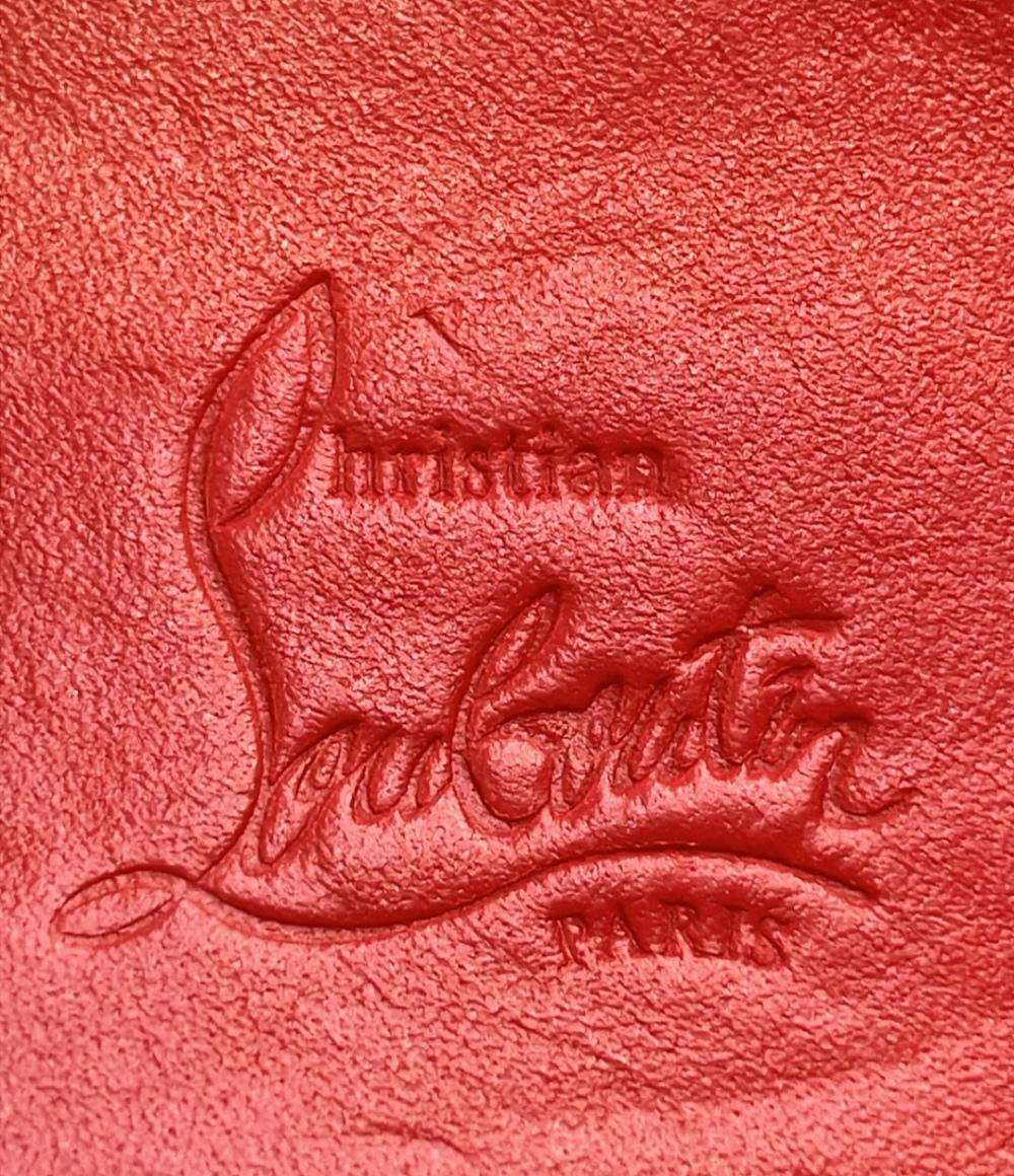 ルブタン 小銭入れ　パネトーネ スパイク スタッズ ケース Christian Louboutin コインケース キーリング付き キーケース