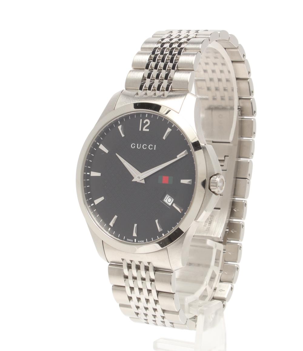 GUCCI 腕時計 Gタイムレス クオーツ ブラック 126.3 メンズ グッチ
