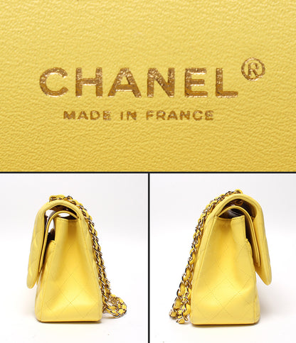 CHANEL チェーンショルダーバッグ ゴールド金具 ダブルチェーン ダブルフラップ デカマトラッセ レディース シャネル