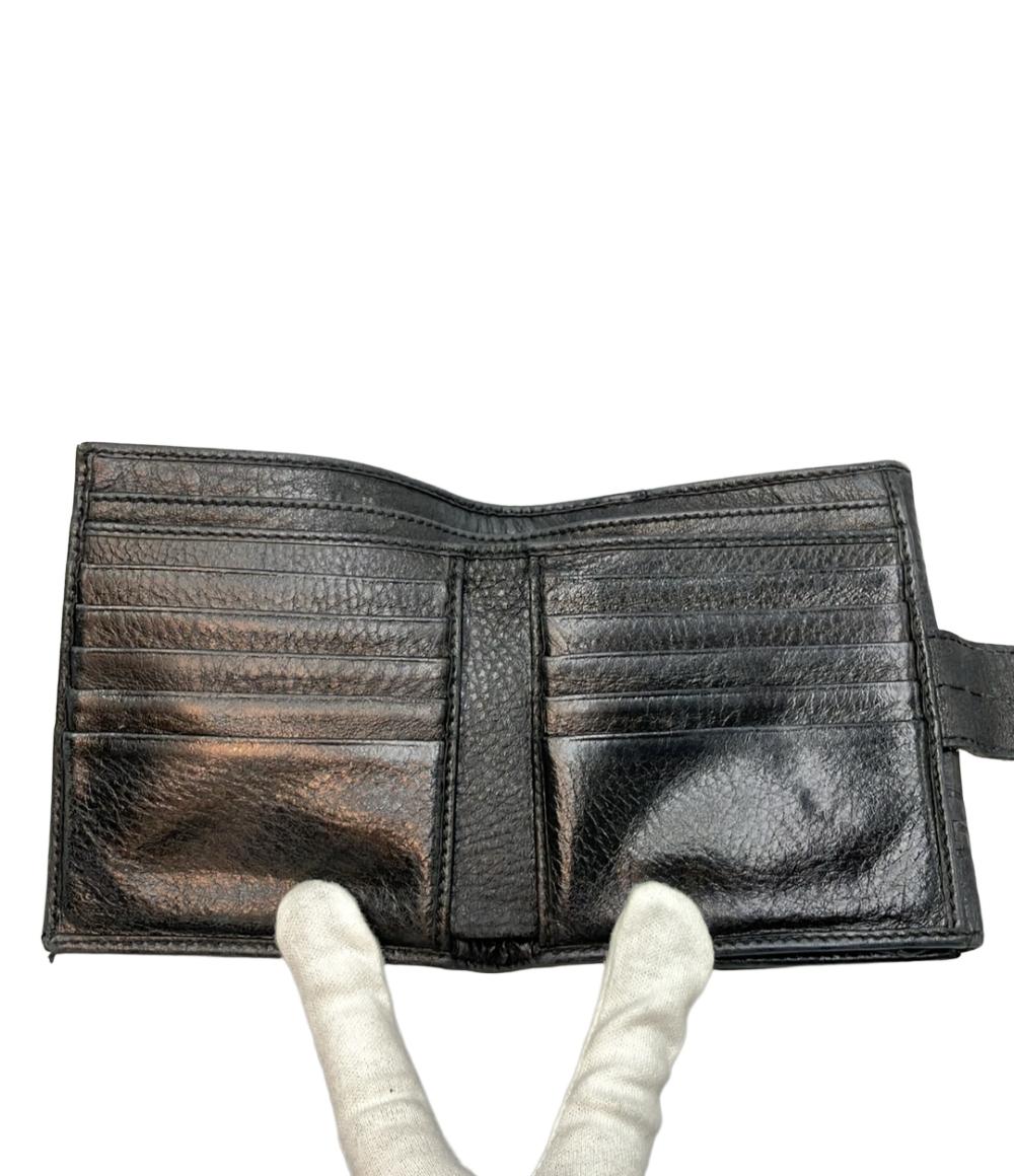 最終SALE  グッチ　GUCCI シマ　Wホック　箱付き　値下げ不可 GUCCI Wホック二つ折り財布 グッチシマ 112664 2184 レディース メンズ