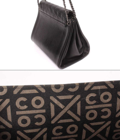 CHANEL チェーンショルダーバッグ 肩掛け 斜め掛け シルバー金具 6番台 チョコバー 2.55 レディース シャネル