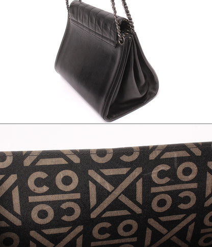 CHANEL チェーンショルダーバッグ 肩掛け 斜め掛け シルバー金具 6番台 チョコバー 2.55 レディース シャネル