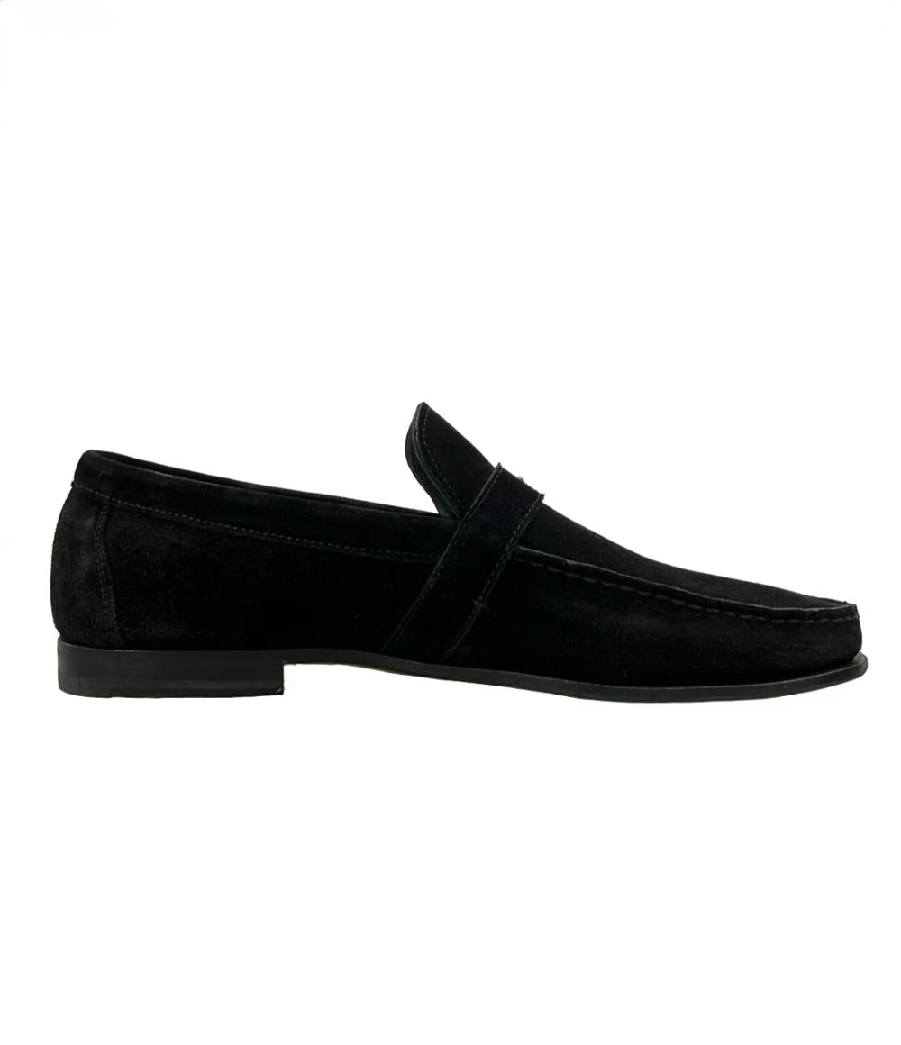 サントーニ スエードドレスシューズ バックルローファー 17091 N01 メンズ SIZE UK8 (M) SANTONI