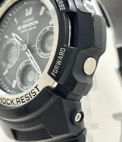 CASIO 腕時計 G-SHOCK ソーラー ブラック AWG-100 メンズ カシオ
