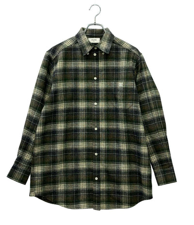 美品 CELINE 長袖シャツ チェック レディース SIZE 36 (S) セリーヌ