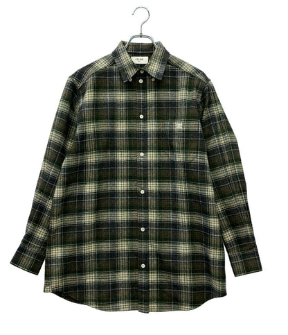 美品 CELINE 長袖シャツ チェック レディース SIZE 36 (S) セリーヌ