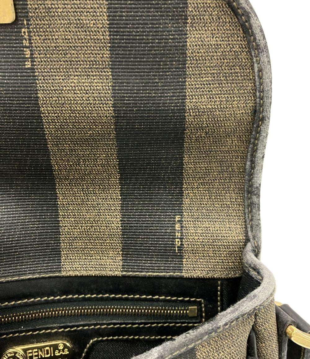 訳あり FENDI ショルダーバッグ ストライプ柄 レディース フェンディ