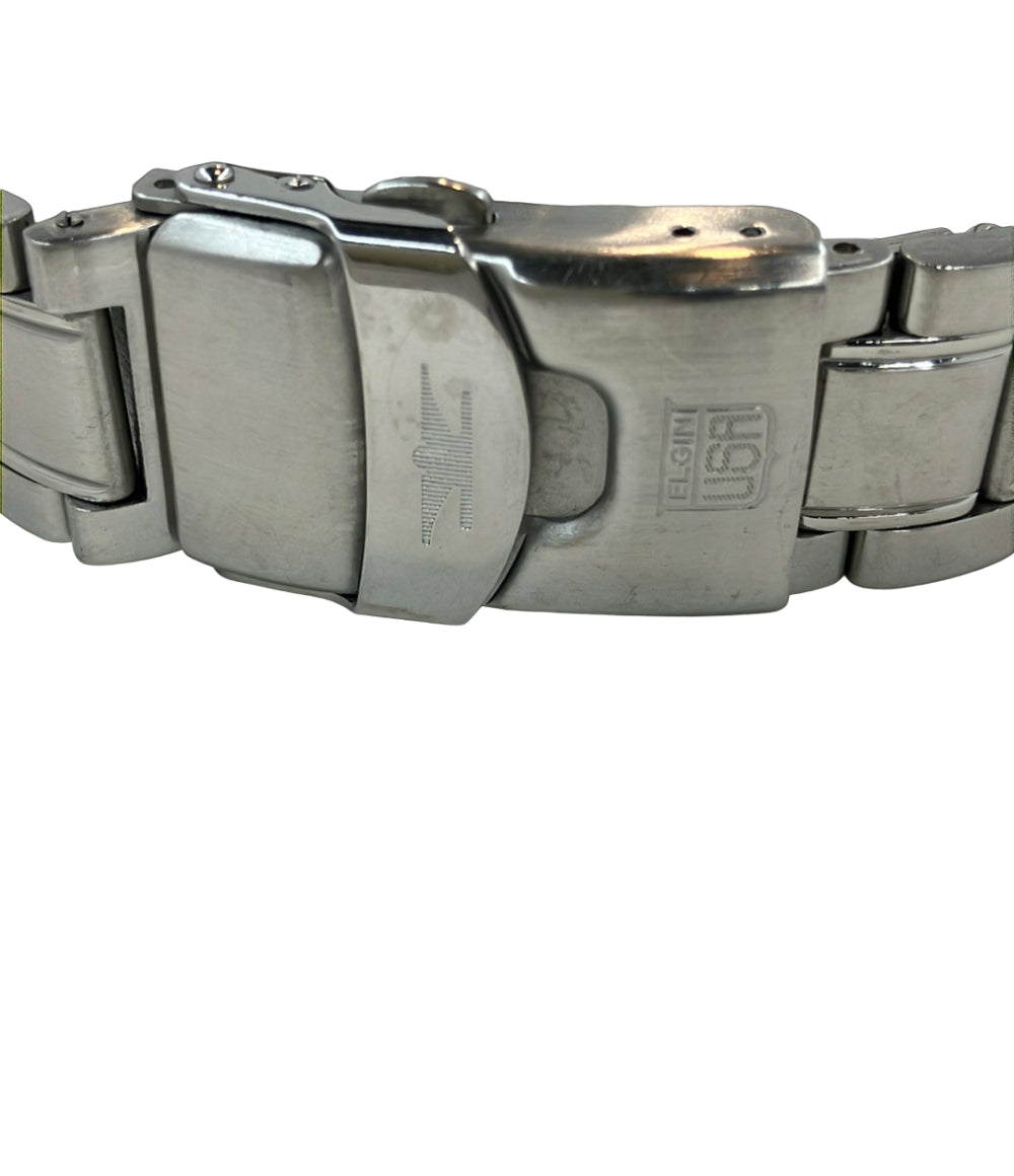 ELGIN 腕時計 クオーツ ブラック FK-1192 メンズ エルジン