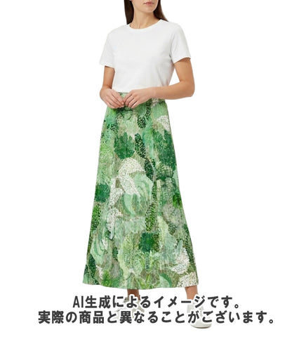 PLEATS PLEASE ロングスカートPLEATS 26SS FOGGY FORET モード PP61JG695 レディース SIZE 5 (L) プリーツプリーズ