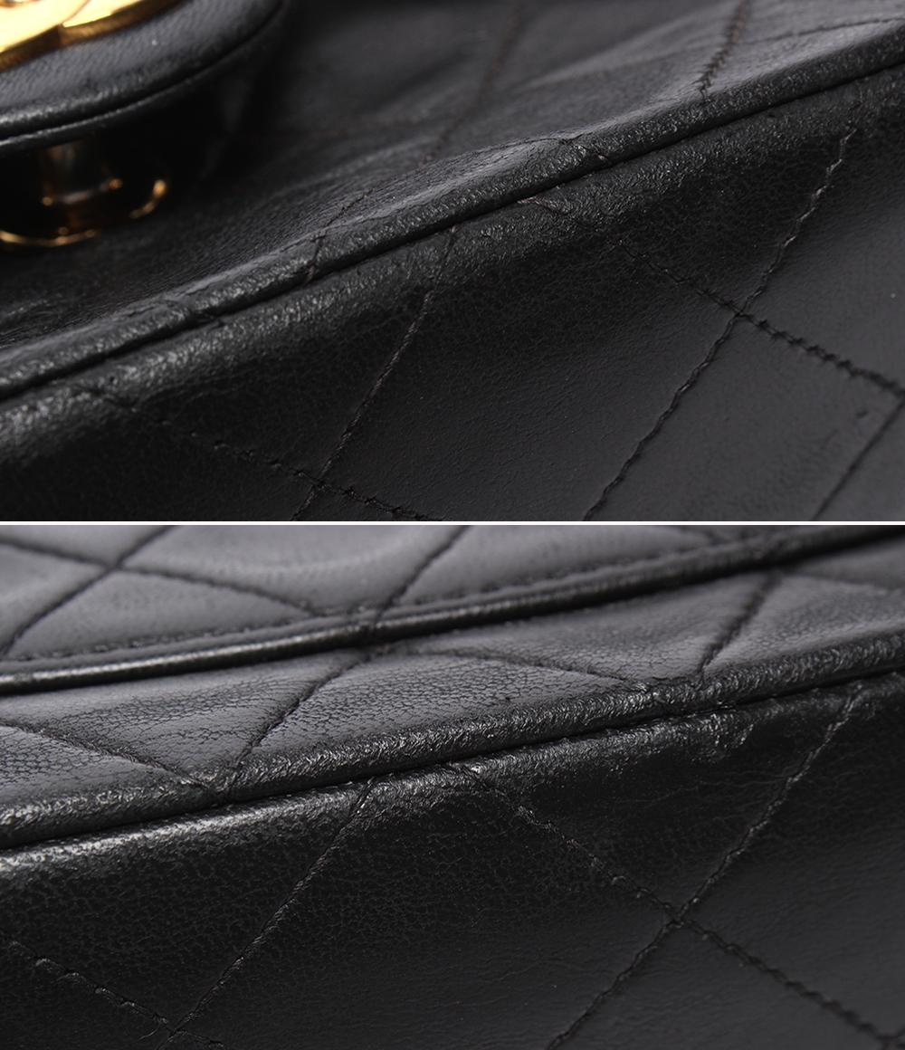 CHANEL チェーンショルダーバッグ ゴールド金具 ラムスキン 4番台 シングルチェーン シングルフラップ ミニマトラッセ レディース シャネル