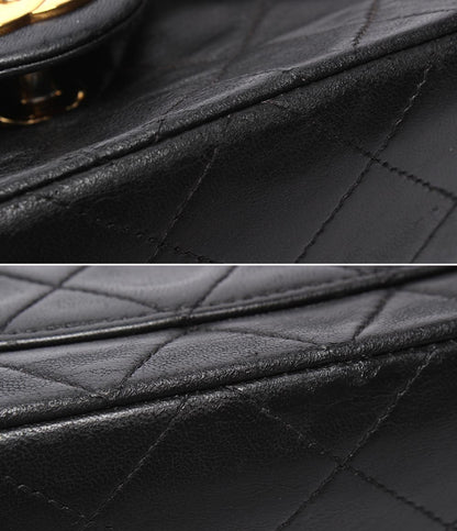 CHANEL チェーンショルダーバッグ ゴールド金具 ラムスキン 4番台 シングルチェーン シングルフラップ ミニマトラッセ レディース シャネル