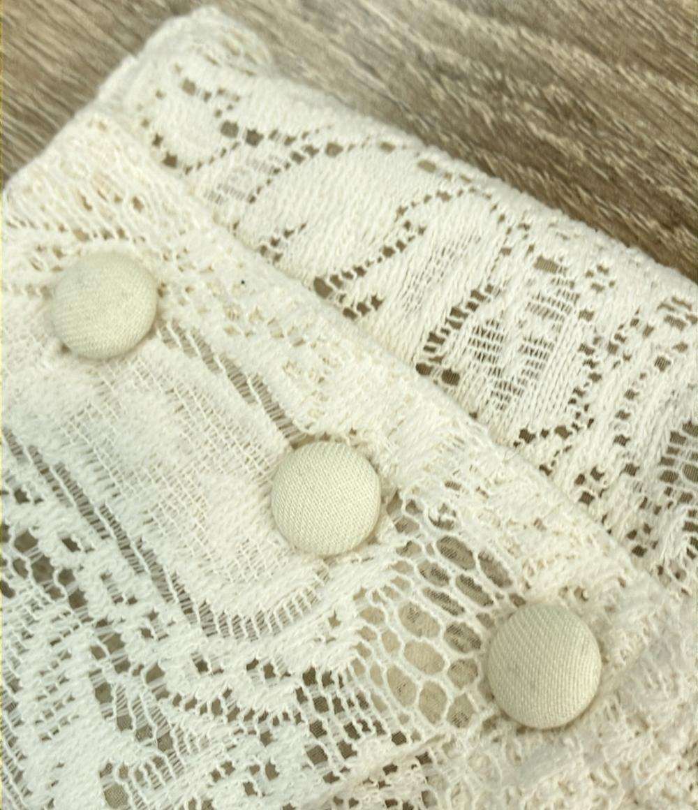 foufou 長袖ブラウス front tuck lace blouse レディース フーフー ザドレス