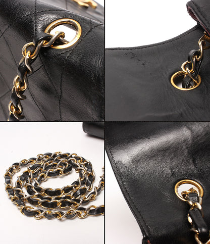 CHANEL チェーンショルダーバッグ 斜め掛け ゴールド金具 1番台 ダイアナマトラッセ レディース シャネル