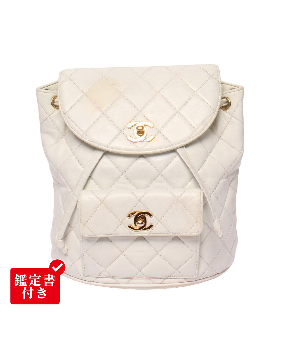 CHANEL リュック 3番台 ゴールド金具 マトラッセ レディース シャネル