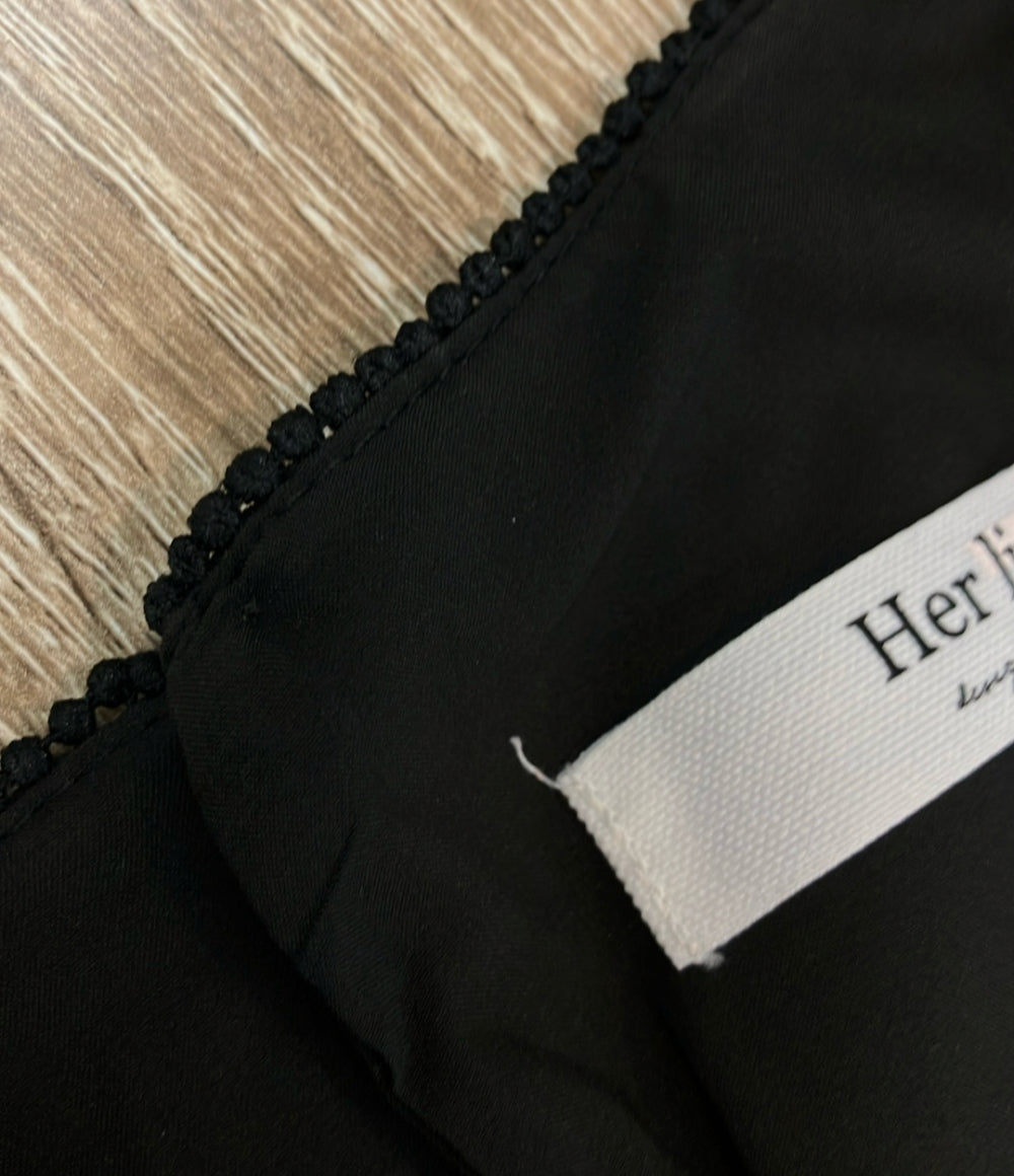 Her lip to 長袖ワンピース  Social Lace Flare Dress 1244305159 レディース SIZE M ハーリップトゥ